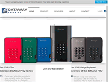 Tablet Screenshot of datawaysecurity.com